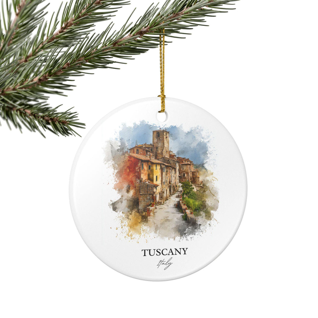 Tuscany Italy Ornament: Unique Tuscany Souvenir, Tuscany Italy Xmas Decor, and Authentic Tuscany Italy Gift