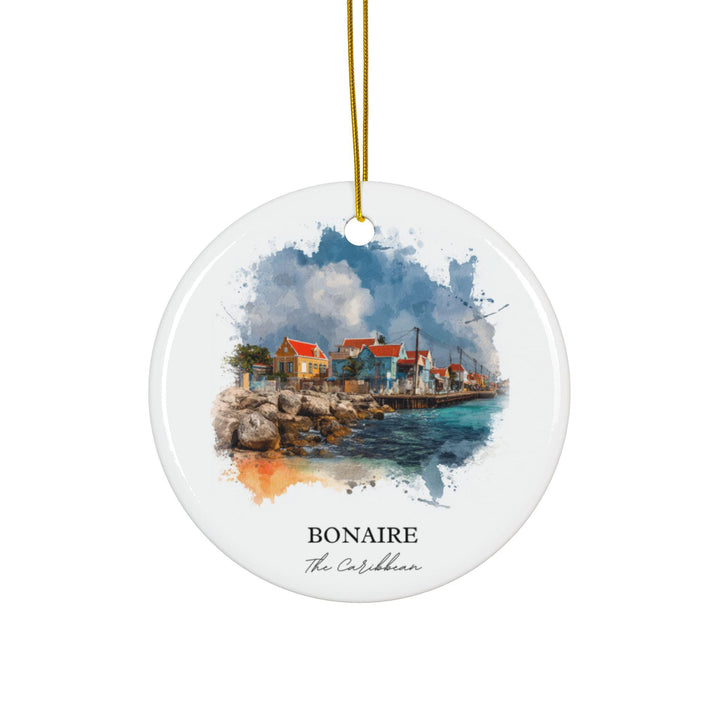 Bonaire Caribbean Ornament: Unique Bonaire Souvenir, Bonaire Xmas Decor, and Authentic Bonaire Gift