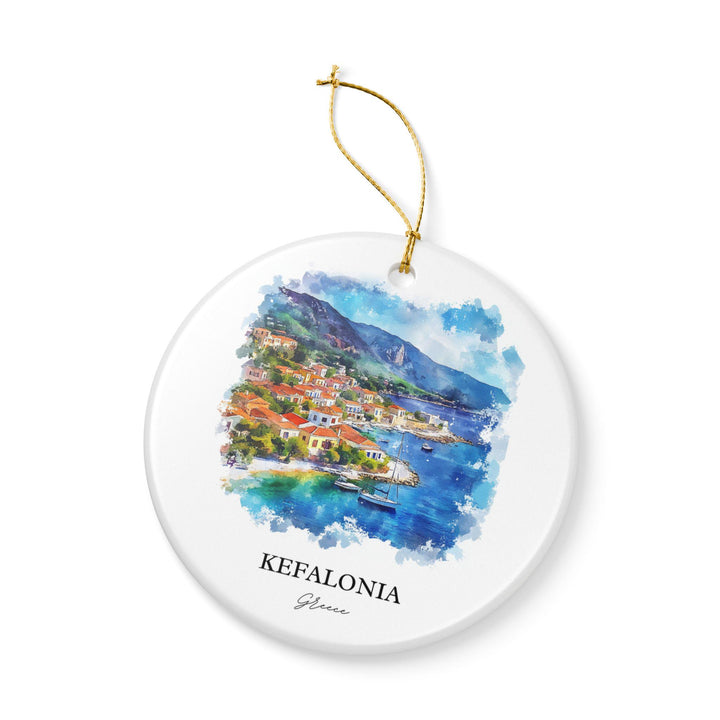 Kefalonia Ornament: Unique Kefalonia Souvenir, Kefalonia Xmas Decor, and Authentic Kefalonia Gift