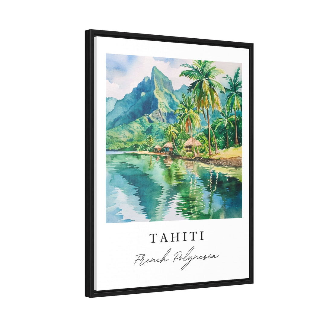 Tahiti wall art - French Polynesia, Tahiti print, Tahiti Wedding gift, French Polynesia Birthday present, Custom Text, Perfect Gift