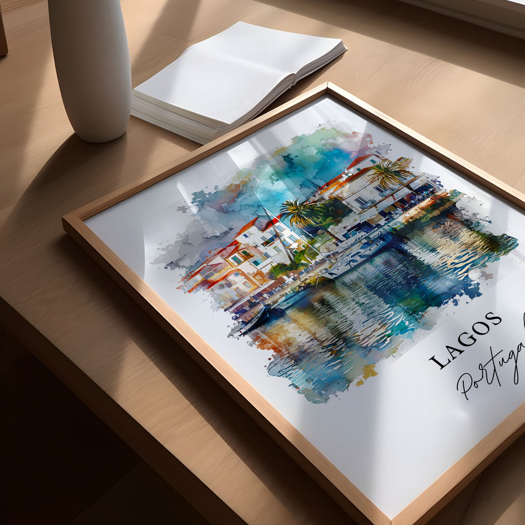 Lagos, Portugal – Watercolor Art Print