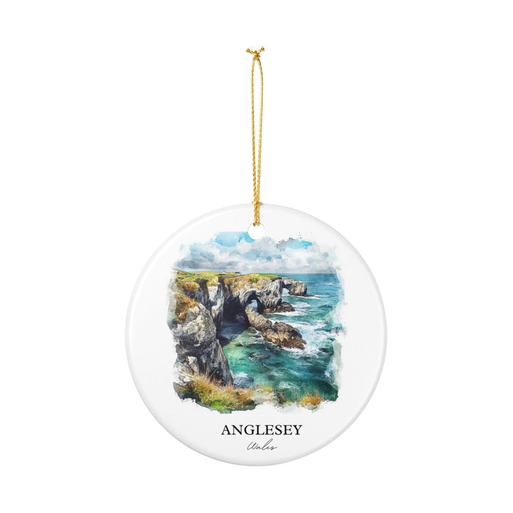 Anglesey Wales Ornament: Unique Anglesey Souvenir, Anglesey Xmas Decor, and Authentic Anglesey Wales Gift