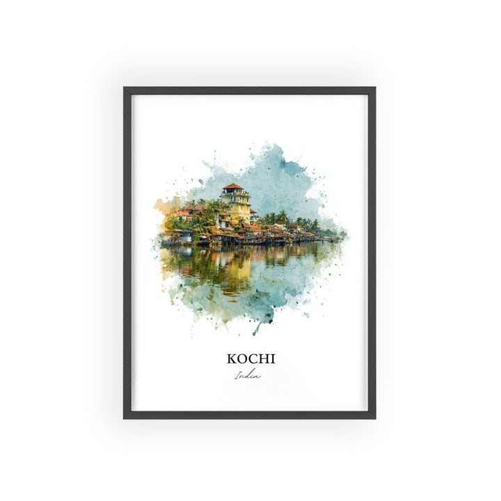 Kochi, Kerala – Watercolor Art Print