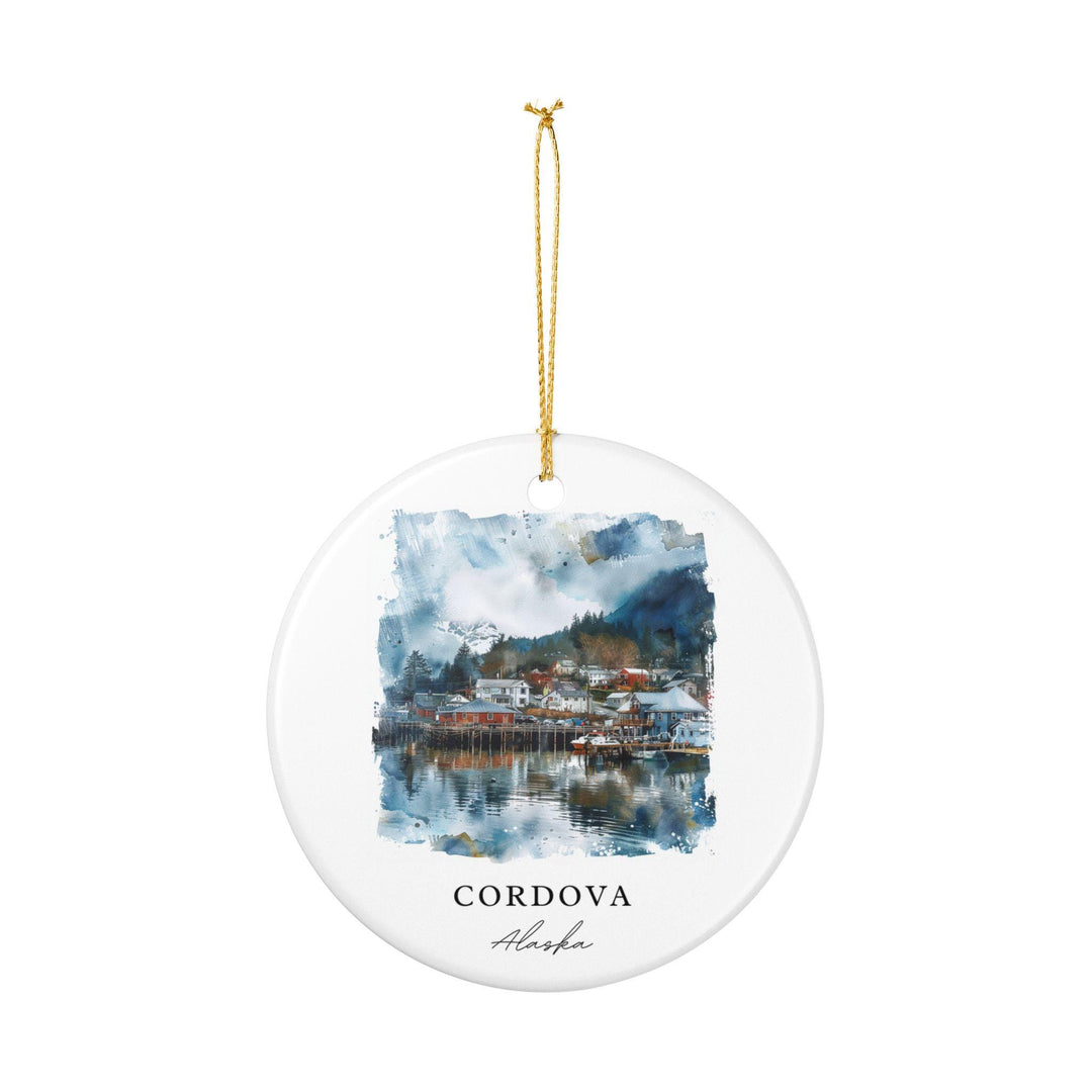 Cordova, Alaska Ornament: Unique Cordova AK Souvenir, Cordova Alaska Xmas Decor, and Authentic Alaska Gift