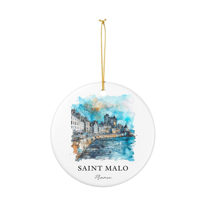Saint Malo Ornament: Unique Saint Malo Souvenir, France Xmas Decor, and Authentic Saint Malo France Gift