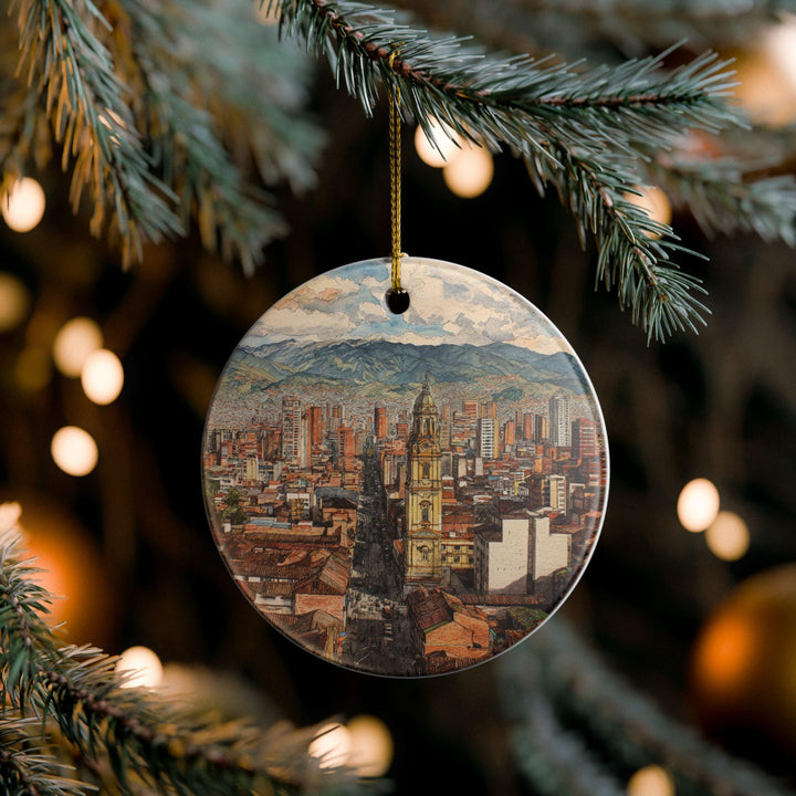 Bogota Colombia Ornament: Unique Bogota Souvenir, Bogota Xmas Decor, and Authentic Bogota Colombia Gift