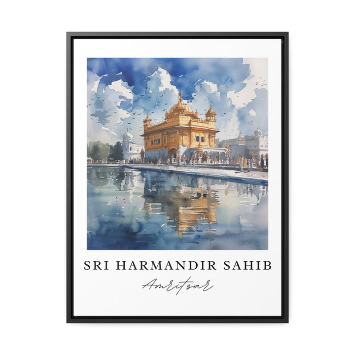 Sri Harmandir Sahib Art Print, The Golden Temple Print, Amritsar Wall Art, Punjab Gift,