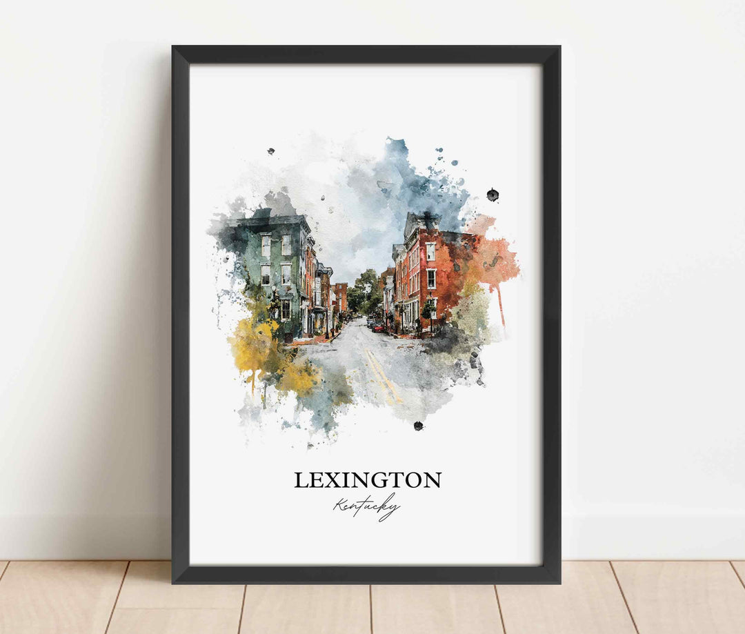 Lexington, Kentucky – Watercolor Art Print