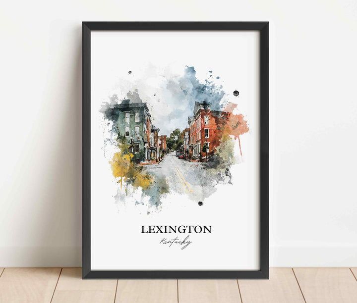 Lexington, Kentucky – Watercolor Art Print