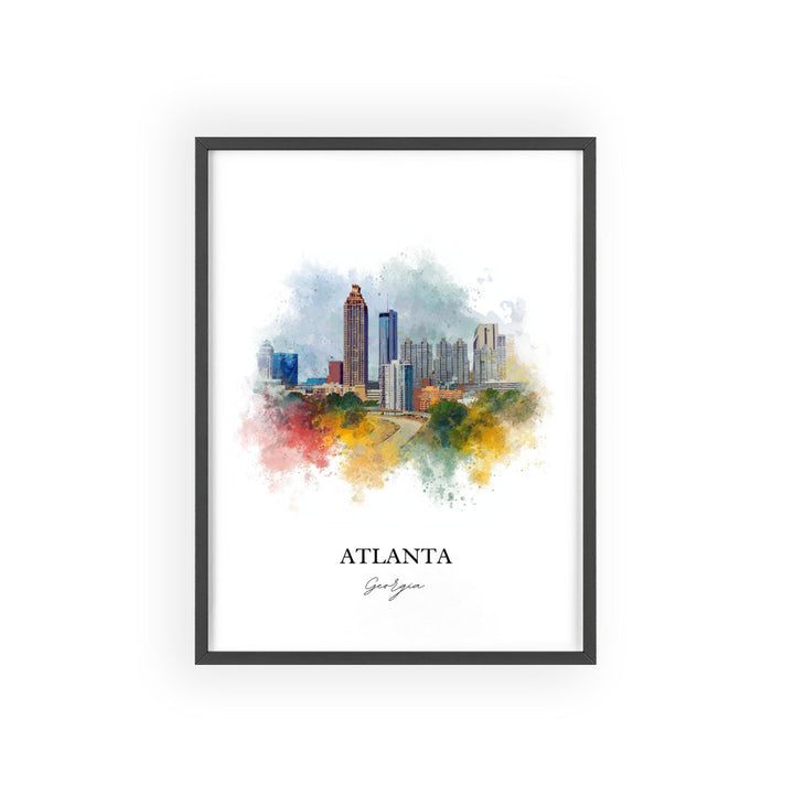 Atlanta, Georgia – Watercolor Art Print
