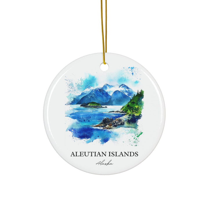 Aleutian Islands Ornament: Unique Alaska Souvenir, Aleutian Islands Xmas Decor, and Authentic Aleutian Islands Gift
