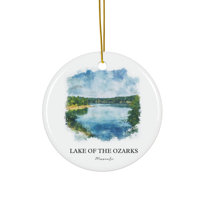 Lake of the Ozarks Ornament: Unique Ozarks Souvenir, Ozarks Xmas Decor, and Authentic Ozarks Gift