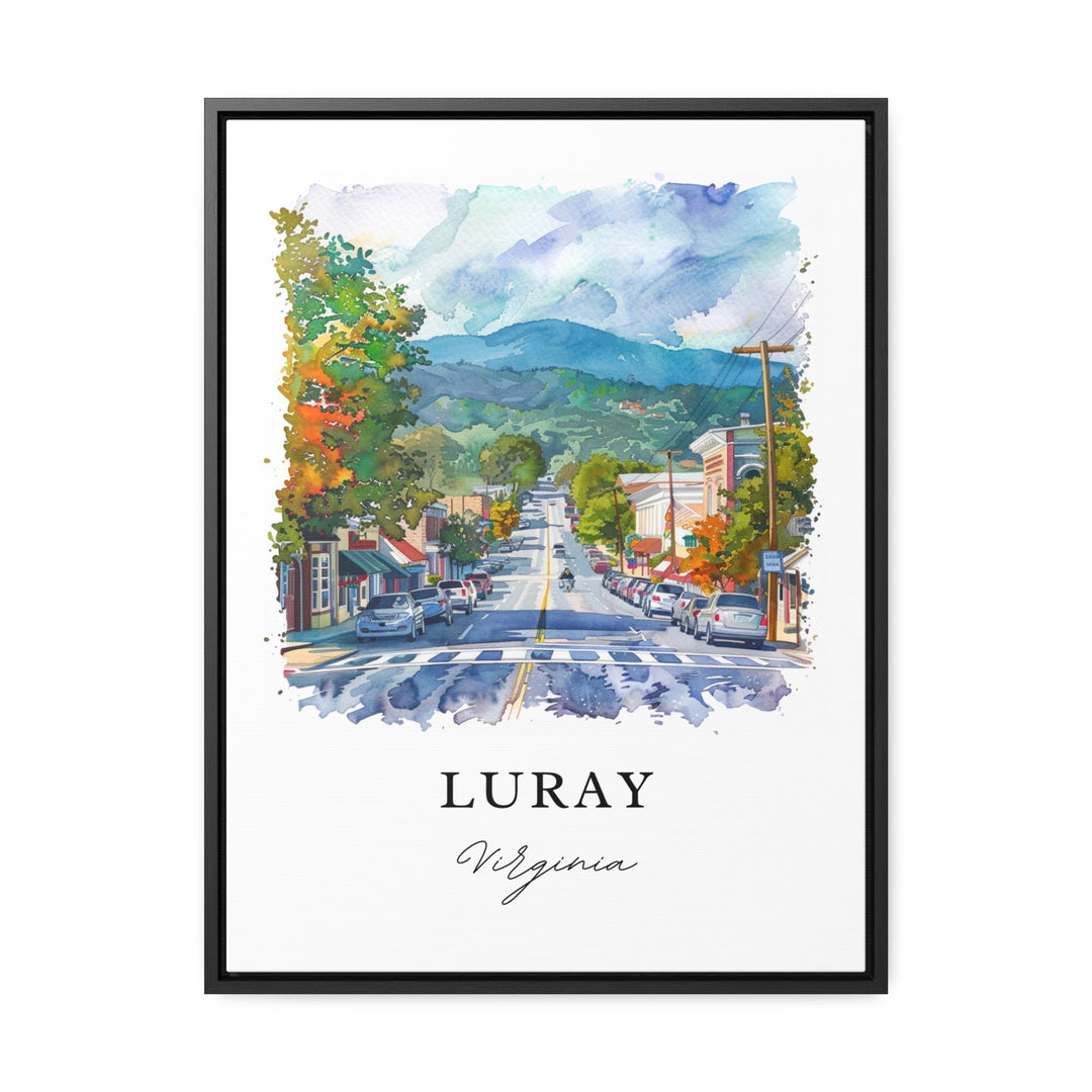 Luray Virginia Wall Art, Luray Print, Luray VA Watercolor, Shenandoah Valley Gift,