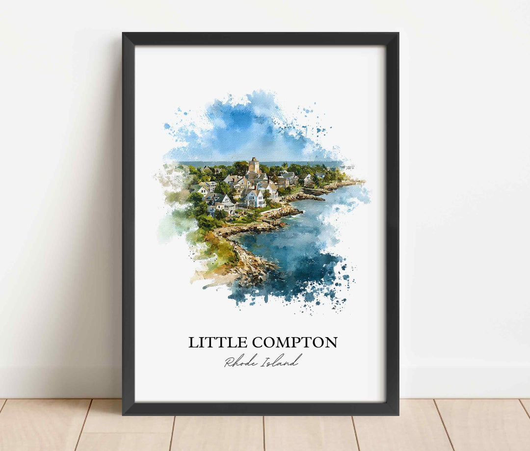 Little Compton, Rhode Island – Watercolor Art Print