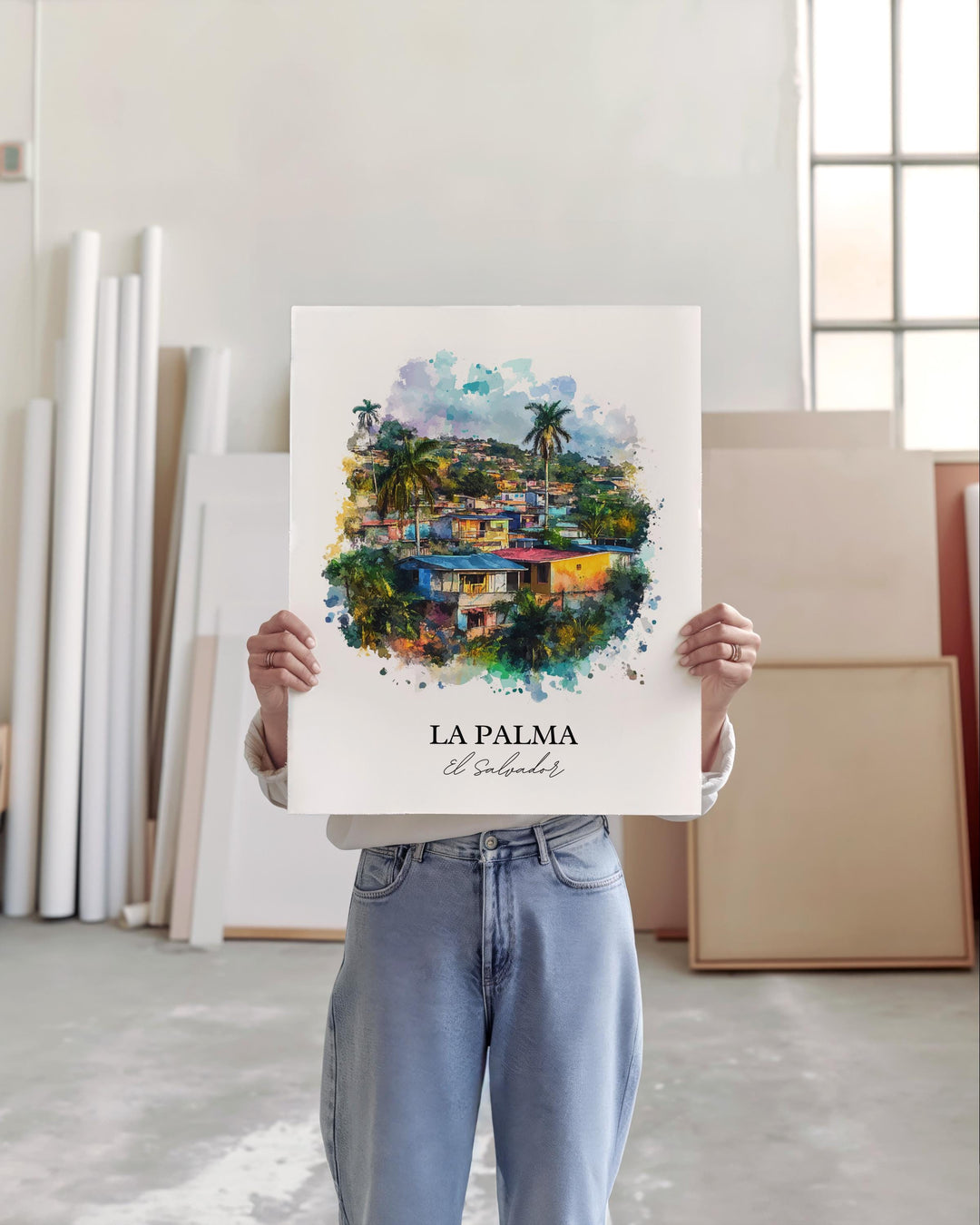 La Palma, El Salvador – Watercolor Art Print