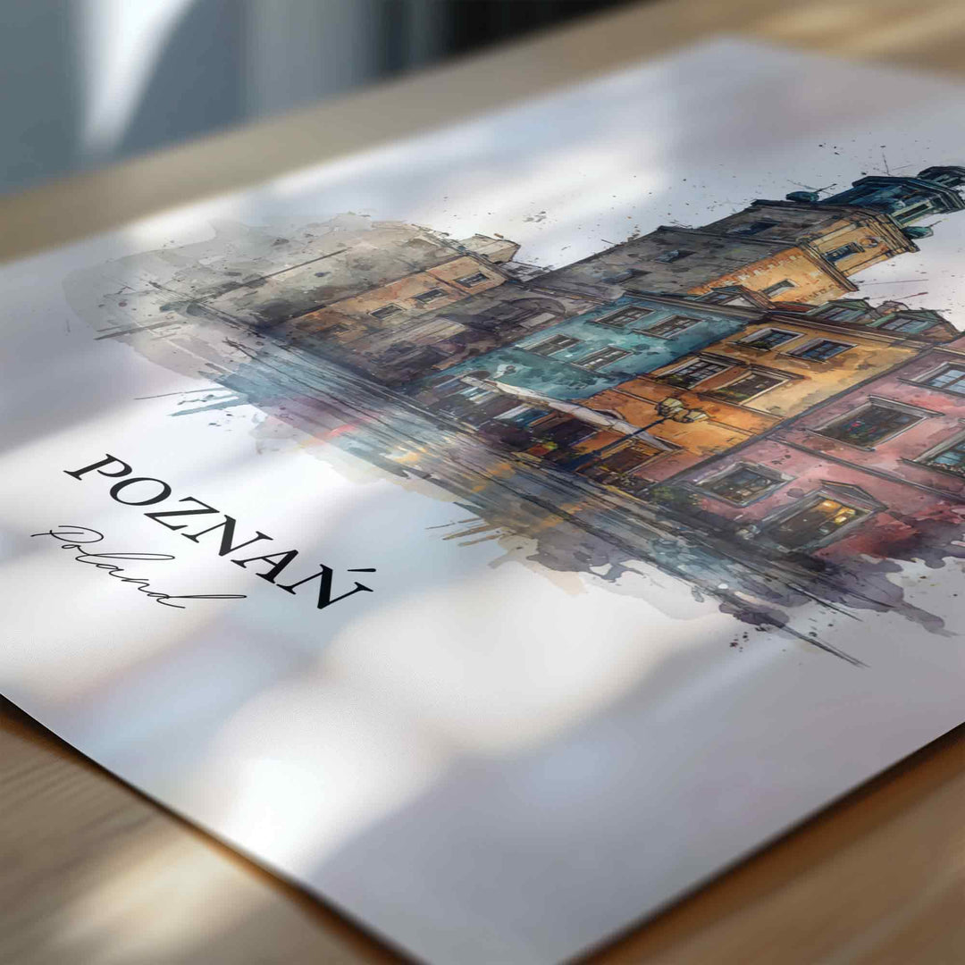 Poznan, Poland – Watercolor Art Print