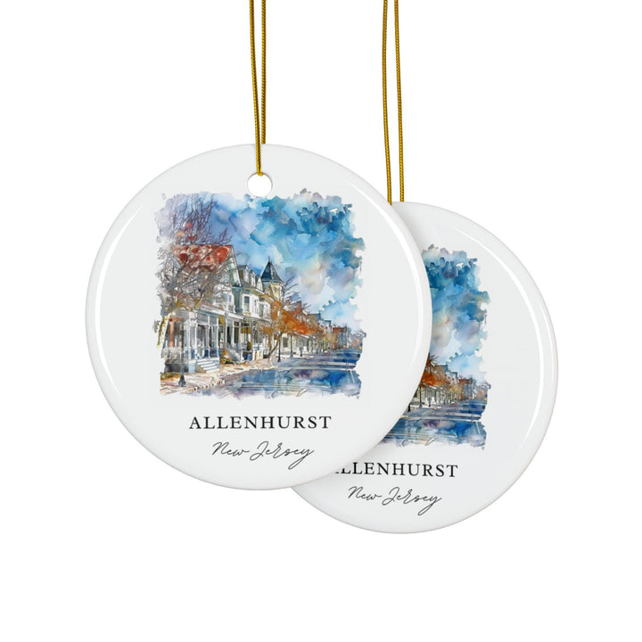 Allenhurst NJ Ornament: Unique Allenhurst Souvenir, Jersey Shore Xmas Decor, and Authentic Allenhurst NJ Gift