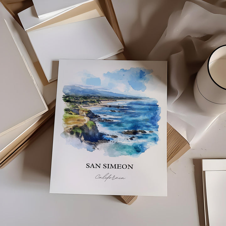 San Simeon Wall Art - California Print
