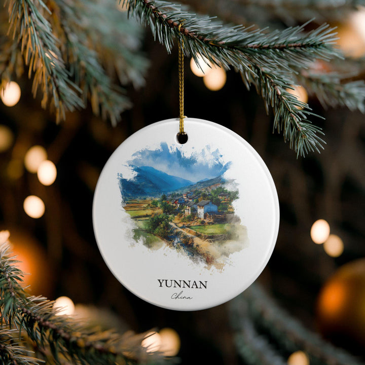 Yunnan China Ornament: Unique Yunnan Souvenir, Yunnan China Xmas Decor, and Authentic Yunnan China Gift