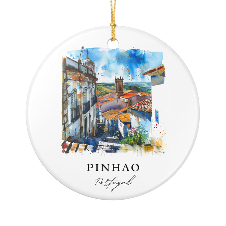 Pinhao, Portugal Ornament: Unique Pinhao Souvenir, Pinhao Portugal Xmas Decor, and Authentic Portugal Gift