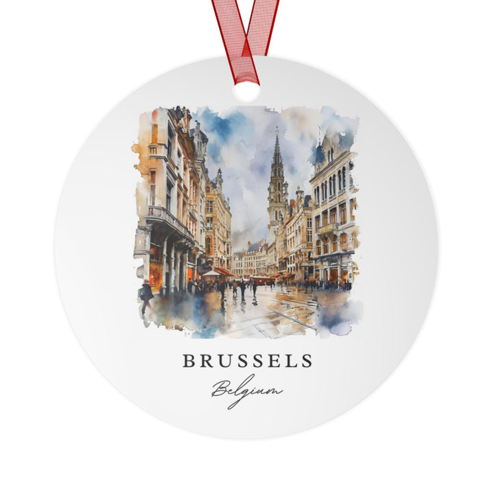 Brussels Belgium Christmas Ornament