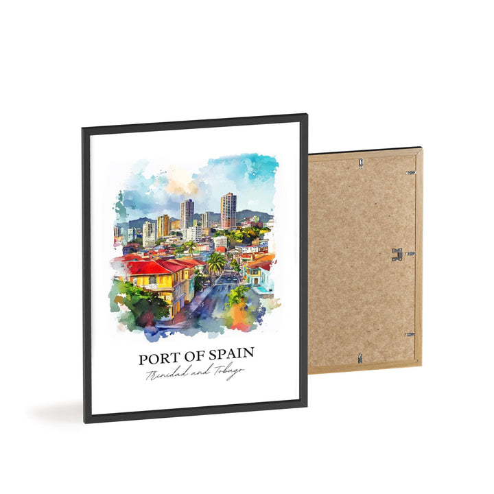 Port of Spain, Trinidad and Tobago – Watercolor Art Print