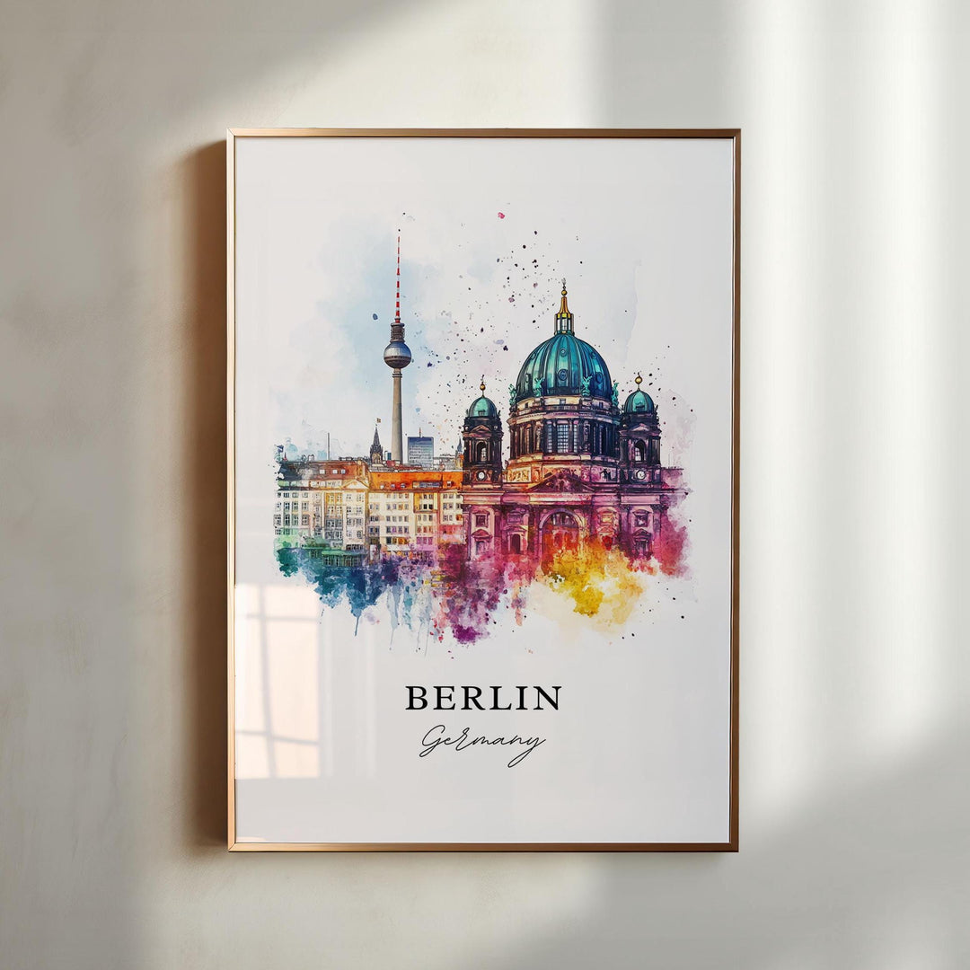 Berlin Skyline Wall Art - Germany Print