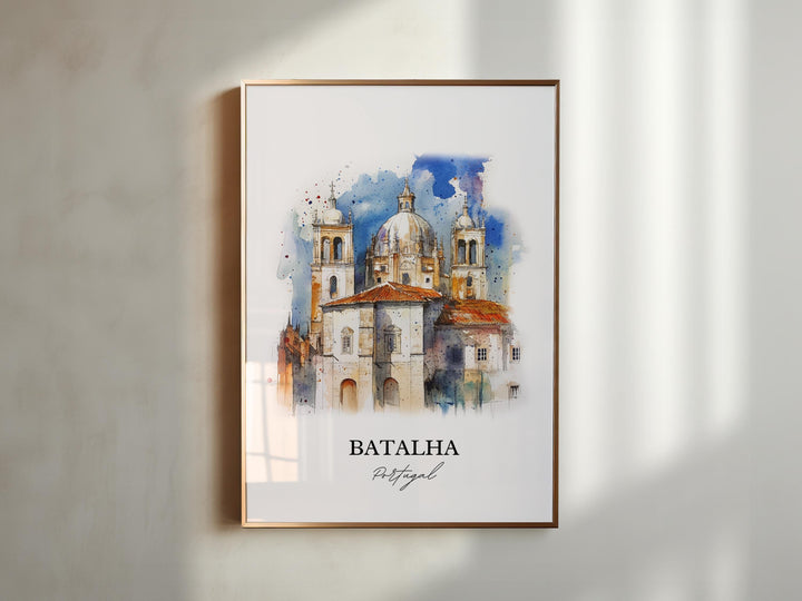 Batalha, Portugal – Watercolor Art Print
