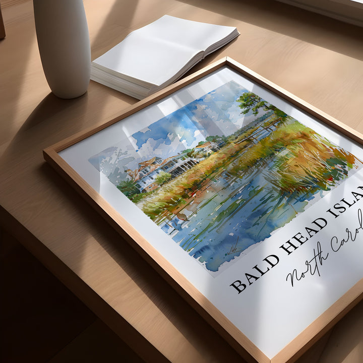 Bald Head Island Wall Art - South Carolina Print