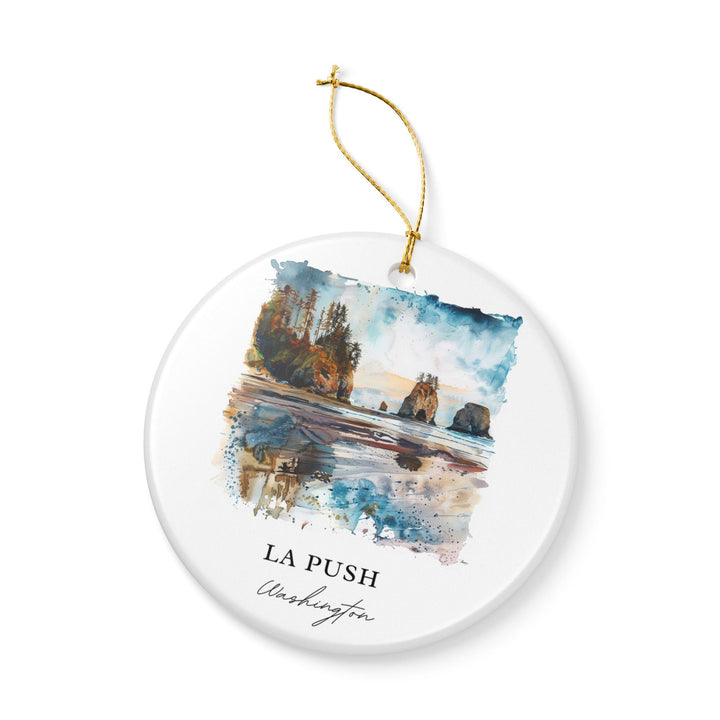 La Push Washington Ornament: Unique La Push Souvenir, La Push WA Xmas Decor, and Authentic La Push Gift