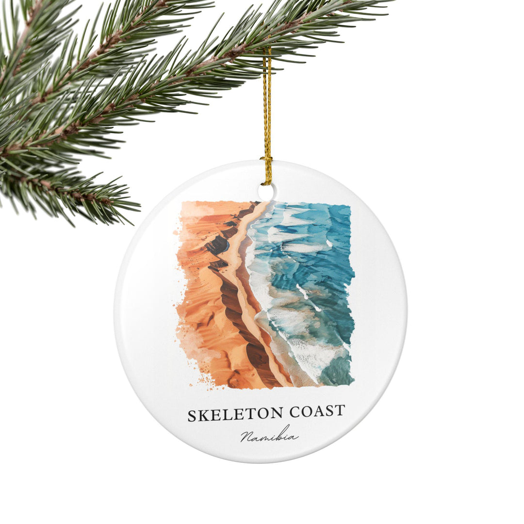 Skeleton Coast Ornament: Unique Skeleton Coast Souvenir, Namibia Xmas Decor, and Authentic Namibia Gift