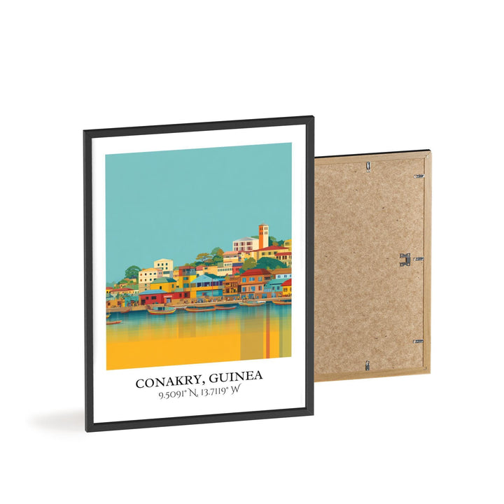 Conakry Wall Art, Conakry Guinea Print, Guinea Watercolor Art, Guinea Gift, Guinea Africa Travel Print, Travel Poster, Housewarming Gift