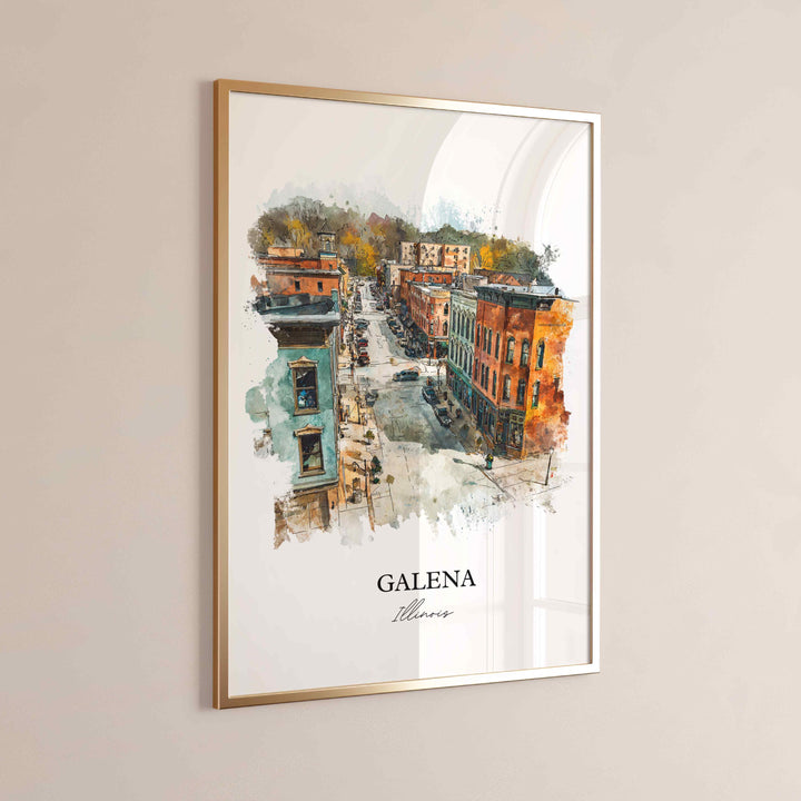 Galena, Illinois – Watercolor Art Print