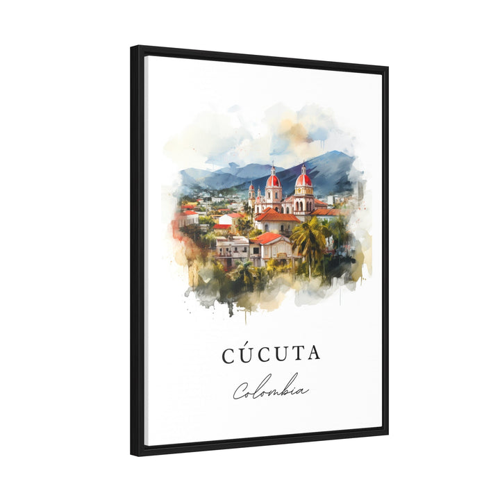 Cucuta traditional travel art - Colombia, Cucuta poster print, Wedding gift, Birthday present, Custom Text, Perfect Gift