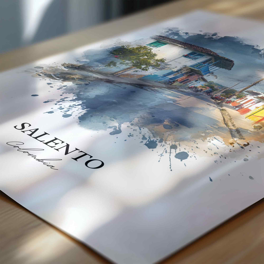 Salento, Colombia – Watercolor Art Print