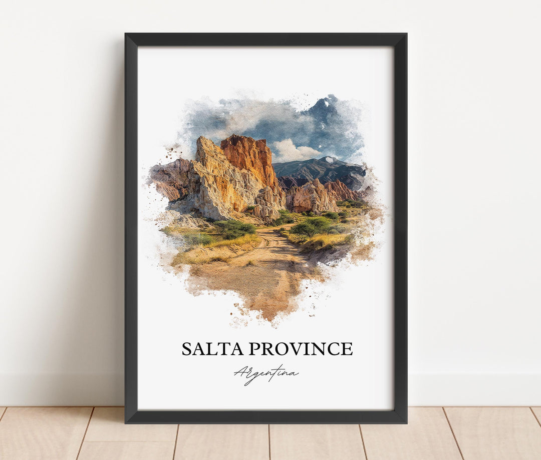 Salta Province Wall Art, Argentina Print, Salta Argentina Watercolor, Salta Province Gift, Travel Print, Travel Poster, Housewarming Gift