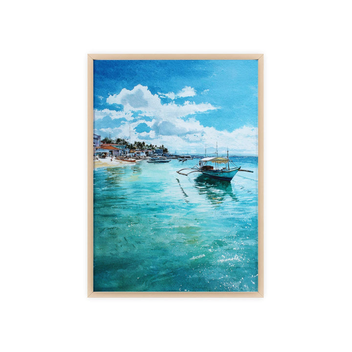 Cebu Philippines Watercolor Art Cebu Travel Print Cebu Beach Artwork Cebu Decor Philippines Wall Art