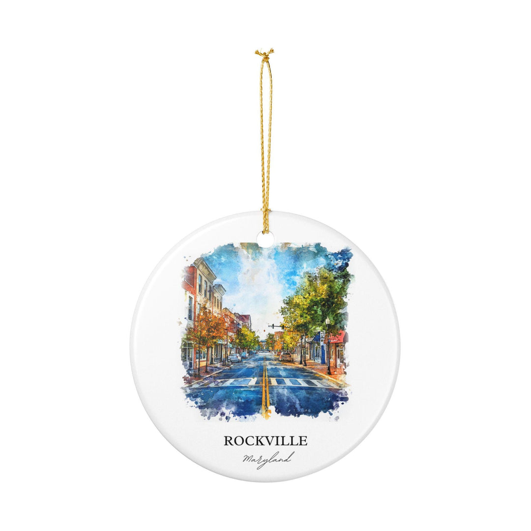 Rockville Maryland Ornament: Unique Rockville MD Souvenir, Rockville Xmas Decor, and Authentic Maryland Gift