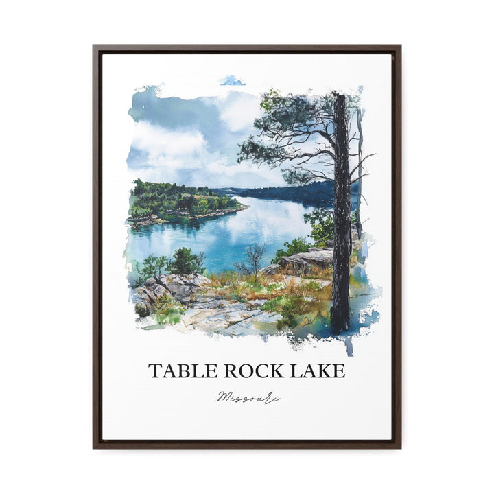 Table Rock Lake Wall Art, Ozarks Print, Lake of the Ozarks Watercolor, Table Rock Lake Gift, Travel Print, Travel Poster, Housewarming Gift