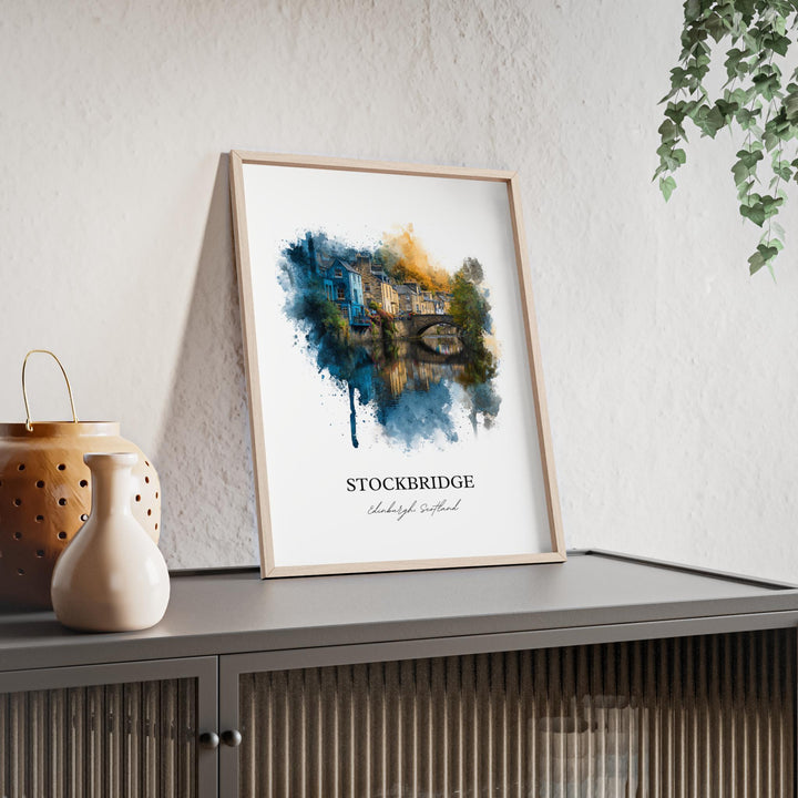 Stockbridge, Edinburgh, Scotland – Watercolor Art Print