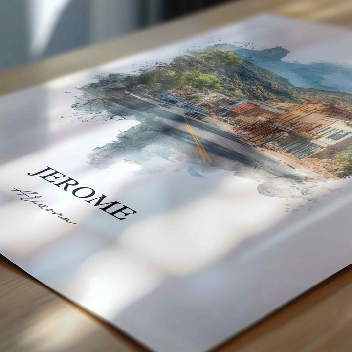Jerome, Arizona – Watercolor Art Print
