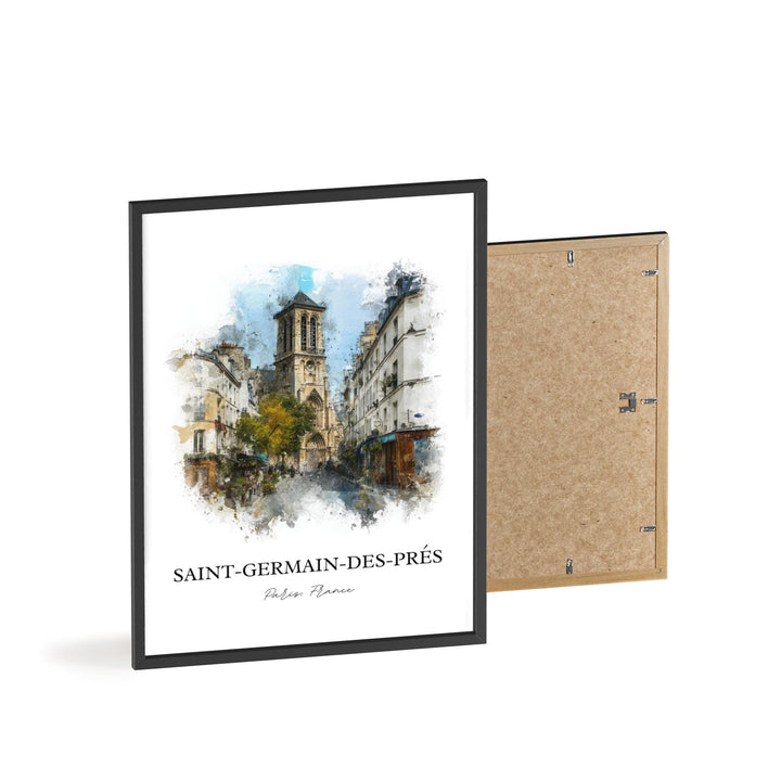 Saint-Germain-des-Prés, Paris – Watercolor Art Print