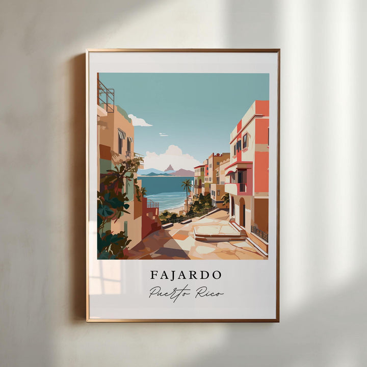 Fajardo PR wall art - Puerto Rico, Fajardo poster, Fajardo Wedding gift, Puerto Del Rey Marina PR, Custom Text, Personalised Gift