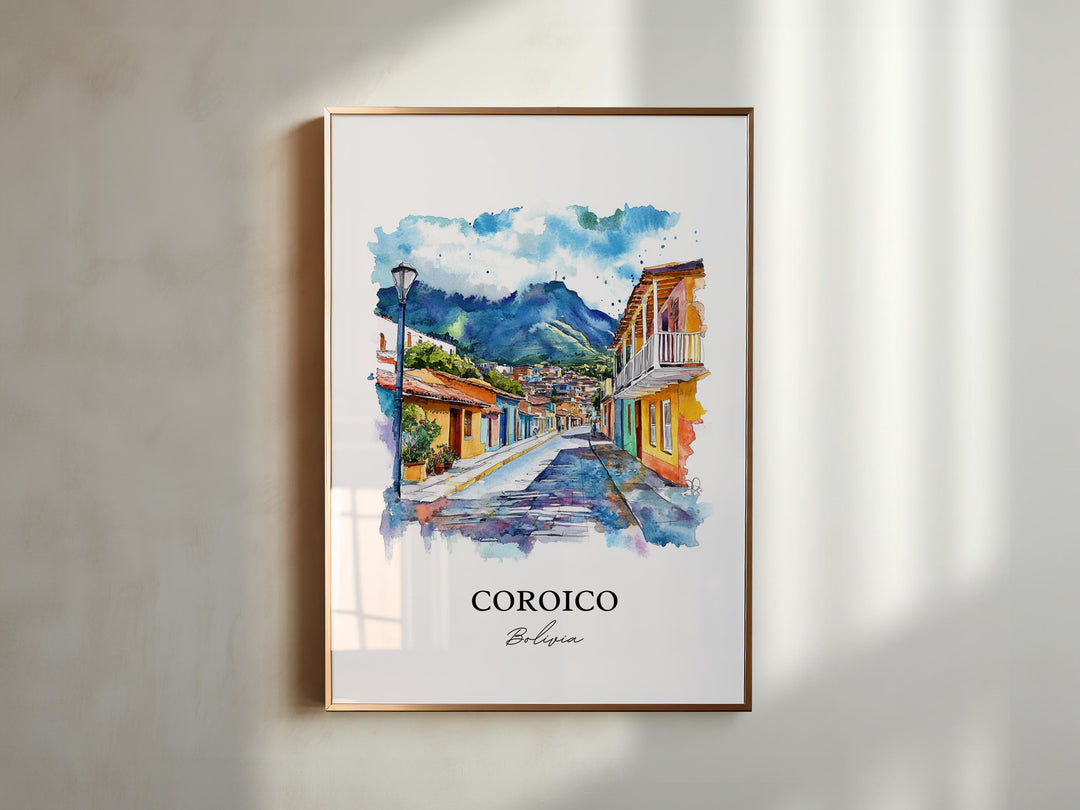 Coroico, Bolivia – Watercolor Art Print