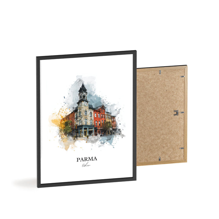 Parma, Ohio – Watercolor Art Print
