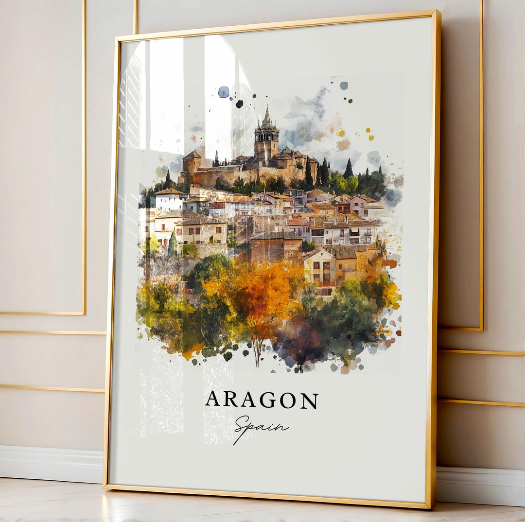 Aragon Wall Art - Spain Print