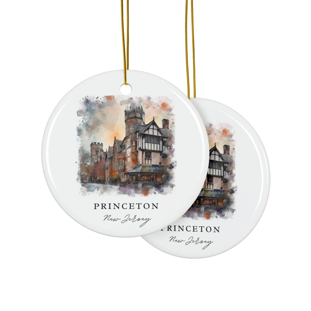 Princeton NJ Ornament: Unique Princeton Souvenir, Princeton Xmas Decor, and Authentic Princeton NJ Gift