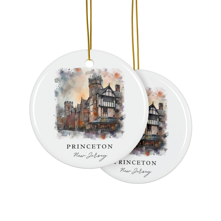 Princeton NJ Ornament: Unique Princeton Souvenir, Princeton Xmas Decor, and Authentic Princeton NJ Gift