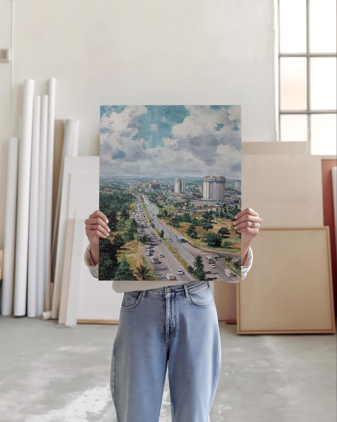 Abuja, Nigeria – Watercolor Art Print