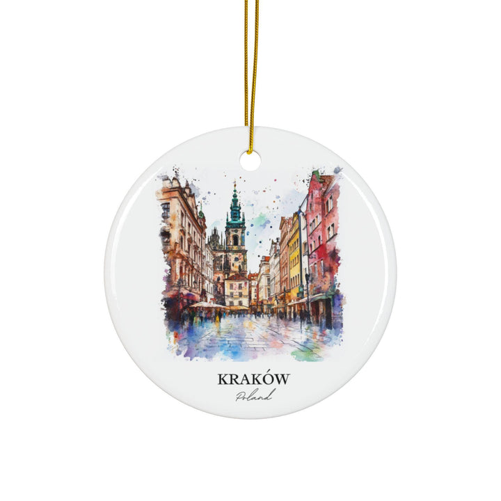 Krakow Poland Ornament: Unique Krakow Souvenir, Krakow Xmas Decor, and Authentic Poland Gift